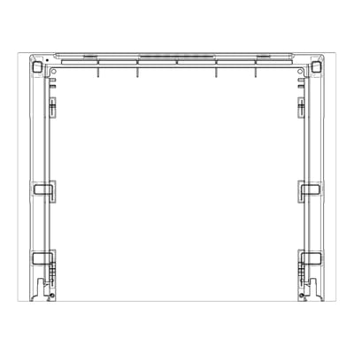 AEG voorste glas, zwart, Essentielb, 594x465mm 140242367484