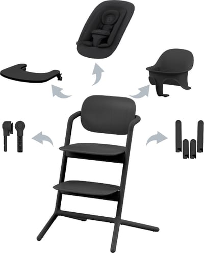 Cybex Lemo - Kinderstoel - 4 in 1 Set - Stunning Black