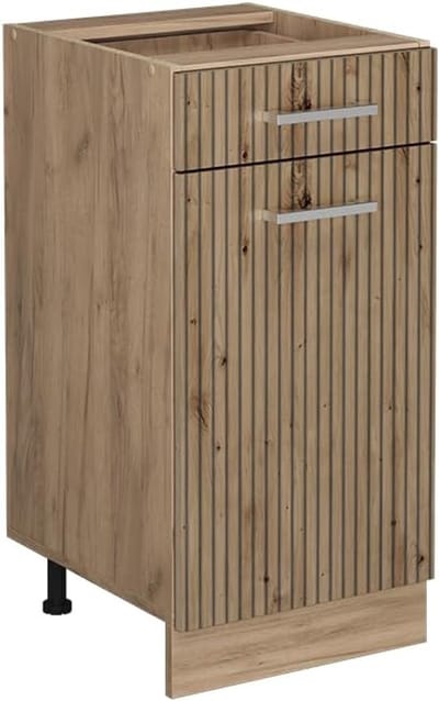 Keukenonderkast - Ladekast Keukenkast - Keukenopslag - Modulair Ontwerp - 40 cm Breed - Artisanaal Eiken