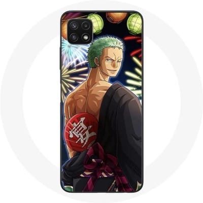 Coque - Maniacase - Samsung Galaxy A22 5G - One Piece Joyeux Noël - Anime Manga - Souple noir