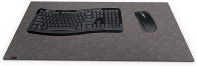 Grote XL Bureauonderlegger Antraciet Grijs Vilt 40x80 cm - Zacht en Comfortabel Bureaukleed