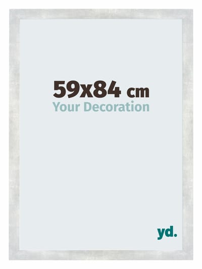 Your Decoration - Puzzellijst 59x84 cm - Zilver Glanzend Vintage - Puzzellijst 1500-2000 stukjes - MDF Fotolijst - Mura