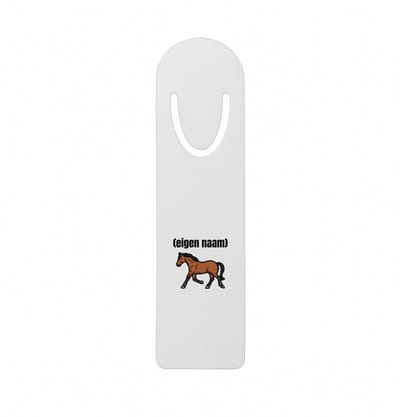 Hacebo® - rennend paard met eigen naam metalen boekenlegger - Paarden - dieren liefhebber - iemand die houdt van paarden - verjaardag - cadeau - kado - geschenk Bladwijzer boekenleggers - 12.7 cm x 3.2cm
