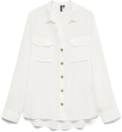 VERO MODA - VMBUMPY L/S SHIRT NEW WVN Dames Blouse
