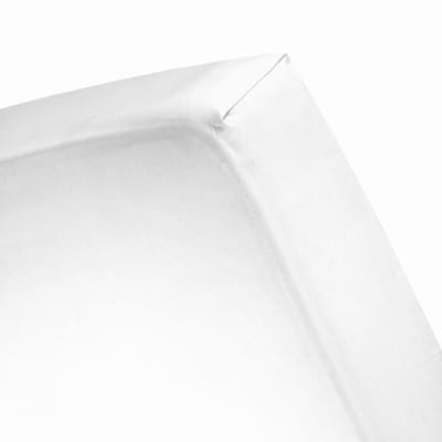 Cinderella Molton Hoeslaken - 1 Persoons - 50% Katoen 50% Polyester - 70x200 cm - Tot 25 cm hoog - Wit