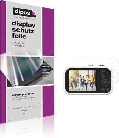 dipos – 4x Beschermfolie geschikt voor Andoer 111 | Krasbestendige & heldere Screenprotector Ultra-Thin
