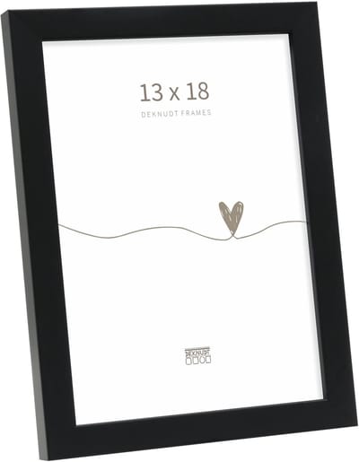 Deknudt Frames fotolijst S243K2 - zwart - smal - foto 13x18 cm