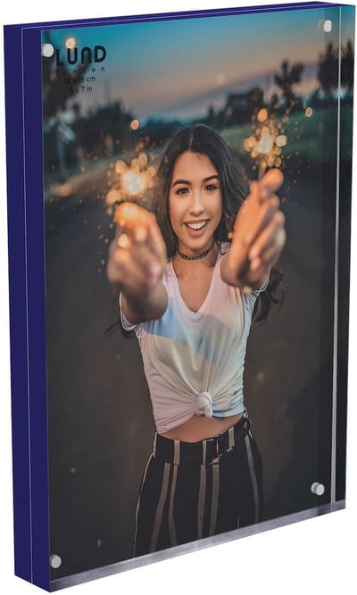 Lund London - Fotolijst - Fotoframe - Fotohouder - 13x18cm - Skittle - Blauw - Indigo