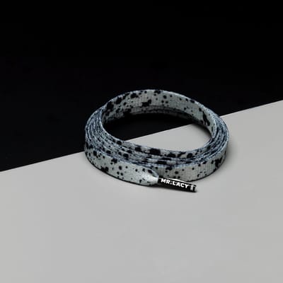 Schoenveters Mr. Lacy printies Cement grey 130 cm