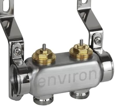 Verwarmingscircuitverdeler voor Vloerverwarming - 2-12 Circuit Opties met Kogelkraan en Snelontluchtingsset