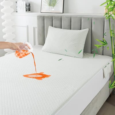 Waterdichte Matrasbeschermer 140x190 cm met Zijzakken en Kussensloop - Hypoallergeen en Ultra Zacht