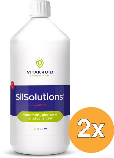 2x Vitakruid SilSolutions 1000 - Aardbei (1000 ml)