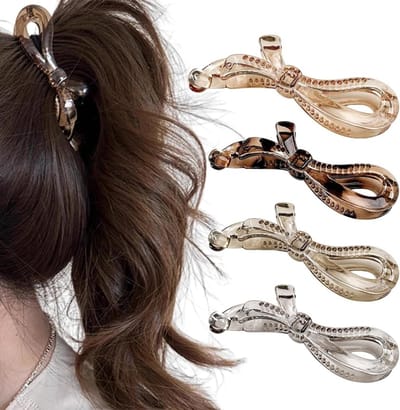 Bananenclips en haarkammen set van 4, stijlvolle haarspelden voor trendy kapsels en haaraccessoires