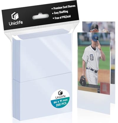 200 Ruilkaartenhoezen - Ultra Heldere Penny Sleeves voor Sport- en Fotokaarten (66 x 91 mm)