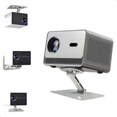 Projectorhouder - Projectorbeugel - Thuisbioscoop - 360 graden draaibaar - Tot 3kg draagkracht - Zilver