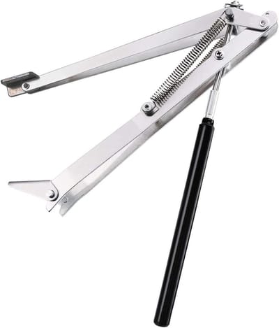 Automatische raamopener - Kasraamopener Hefsysteem - Automatisch ventileren - Dubbele veerconstructie - 45 cm hefhoogte - Aluminium