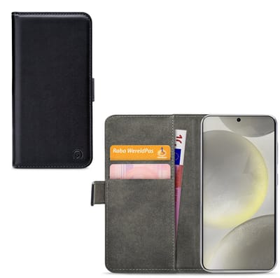 Mobilize Telefoonhoesje geschikt voor Samsung Galaxy S26 Hoesje | Mobilize Classic Gelly Wallet Bookcase Portemonnee | Pasjeshouder voor 2 Pasjes | Telefoonhoesje voor Pinpas / OV Kaart / Rijbewijs - Zwart
