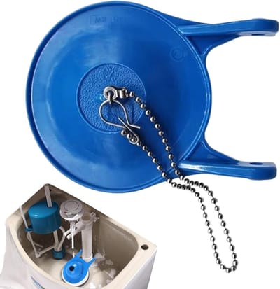 WC spoelklep - Toilet reparatie - Lekkage stoppen - Universele pasvorm - 8 cm - Zwart