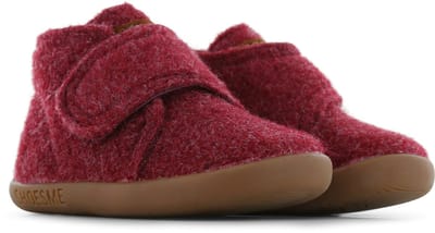 Shoesme Rood Vilten Slofje - Baby Slofjes - Unisex - Red - Vilt - Maat 20