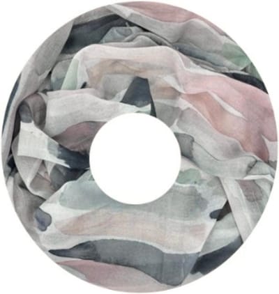 Dunne Colsjaal - Print - Grijs - 80 x 50 cm (20287#)