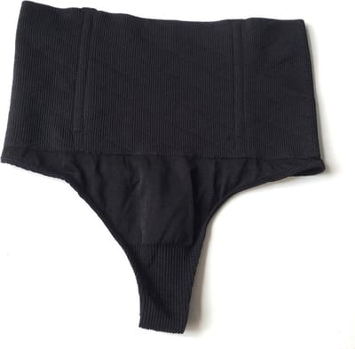 Scoby - Shapewear - Body Shaper - Hoge Taille - Thong Panty - Shaping Underwear - Maat 34/36 - Zwart