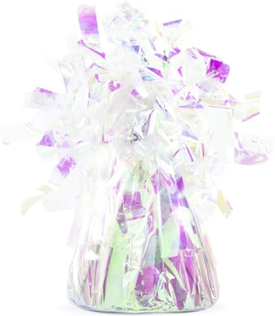 """Folie ballon gewicht, iridescent (1 zakje met 4 stuks)"""