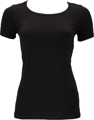 Apollo dames T-shirt bamboe 2-pack  - S  - Zwart
