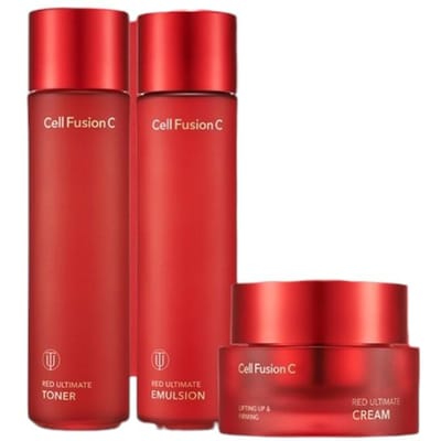 Cell Fusion C Red Ultimate 3-delige Verzachtende Kalmerende Huidverzorgingsset