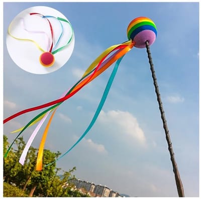 Autoantenne Decoratie - 2 Stuks - Kunststof - Kleurrijk - Lange Band - Uniek Design - Voor Auto's met Antennes - Antenneballen