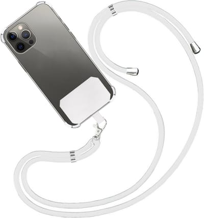 Telefoonkoord Universeel Telefoon Koord Telefoonketting Verstelbaar Telefoonkoorden 150 cm - Wit
