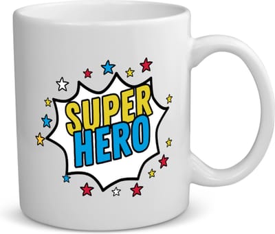 Akyol - super hero koffiemok - theemok - Superhelden - een superheld - verjaardagscadeau - kado - gift - geschenk - 350 ML inhoud
