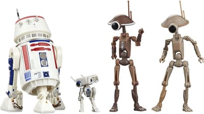 Hasbro Star Wars: The Mandalorian Black Series Action Figure 4-Pack R5-D4, BD-72 & Pit Droids Action Figuur