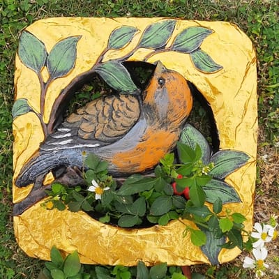 Decoratieve Stapstenen - Tuinpad Stenen - Buiten Decoreren - Vogel Vorm - 30x30x2.5 cm - Niet gespecificeerd