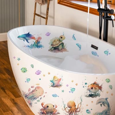 Jhubersproducts - Onder De Zee Muurstickers - Vis Schildpad Kwallen