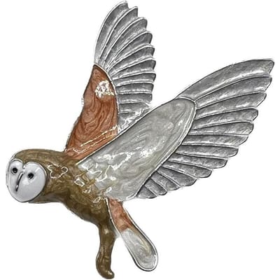 Mode Emaille Kleurrijke Uil Broche Heren en Dames Legering Kleding Retro Olie Druppelend Dier Borstbloem Sieraden Accessoires gray