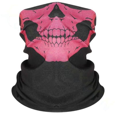 Go Go Gadget - Balaclava - Gezicht Shield - Tactische Masker - Motor - Nekwarmer - Zwart/ Roze