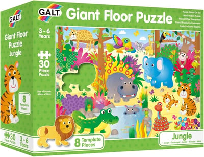 Giant Vloerpuzzle - Jungle, Kleurrijk Puzzelen voor Kinderen van 3 Jaar en Ouder