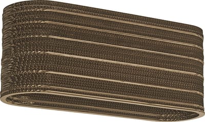 LEDVANCE plafondlamp 3-lamps Decor Cardboard Ovaal bruin van golfkarton, E27, 600 mm lengte, lampenkap van gerecycled materiaal, duurzaam dankzij vervangbare lichtbron, eenvoudig te installeren