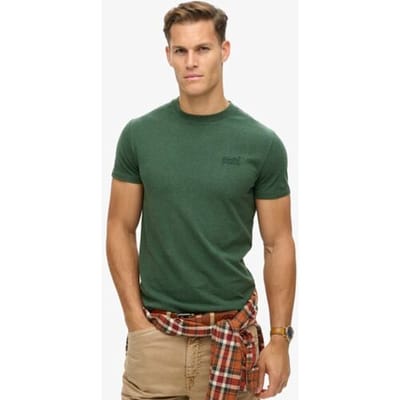 Vintage geborduurd T-shirt met logo in biokatoen Superdry