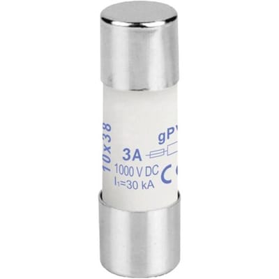 Weidmüller 2783180000 FUSE 10X38 3A 1000 VDC GPV Buiszekering (Ø x l) 10.3 mm x 38 mm 3 A 1000 V/DC gPV Inhoud 10 stuk(s) Piece