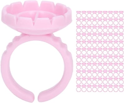 Verfijnde Wegwerp Lijmcups voor Wimperextensions - 100 Stuks Lijmhouders, Praktische Accessoires voor Schoonheidssalons en Thuisgebruik