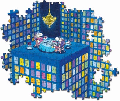 Clementoni Legpuzzel - Mordillo Puzzel Collectie - Dinner - 500 Stukjes, puzzel volwassenen