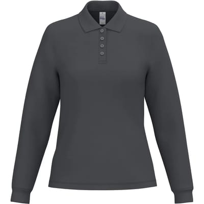 Damespolo met lange mouwen iDeal Basic Brand
