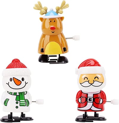 3-delige set kerst opwind speelgoed - Grappige en schattige springende speeltjes voor kinderen, perfect als feestcadeaus en voor in de kerstkousen