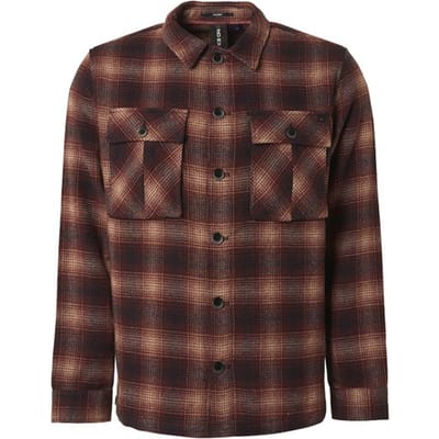 No Excess Overshirt Button Closure Check With Wool Brandy Maat: XL | Lichte Jassen Outlet | Heren