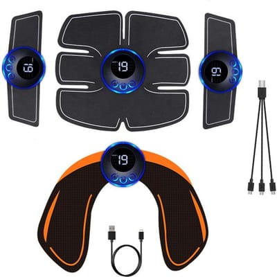 USB Oplaadbare EMS Spierstimulator Buiktrainer voor Been Arm Buik Tonen Gewichtsverlies Fitness Workout Unisex