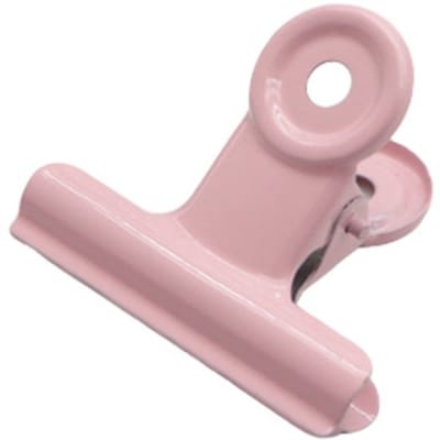 Set van 30 – Kleine roze bulldogklemmen | Memo-klemmen in Japanse macaronstijl | 3 x 3 cm | Kleine metalen klemmen | Geschikt voor papier, foto's en documenten.