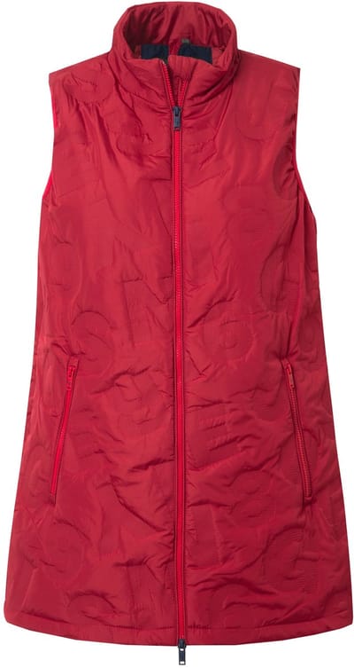 Ulla Popken - Dames - HYPRAR bodywarmer waterafstotend opstaande kraag 2-wegrits - Salsa - Maat 42+