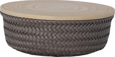 Handed By Wonder M - Opbergmand rond met deksel - taupe
