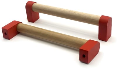 Home 3D ® - Handgrepen Rood - 2 Stuks - 128mm - Beukenhout - Gemaakt in Nederland - Inclusief Schroeven - Voor Keuken, Kast en Meubel